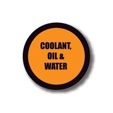 Ergomat 20in CIRCLE SIGNS - Coolant, Oil & Water DSV-SIGN 400 #1533 -UEN